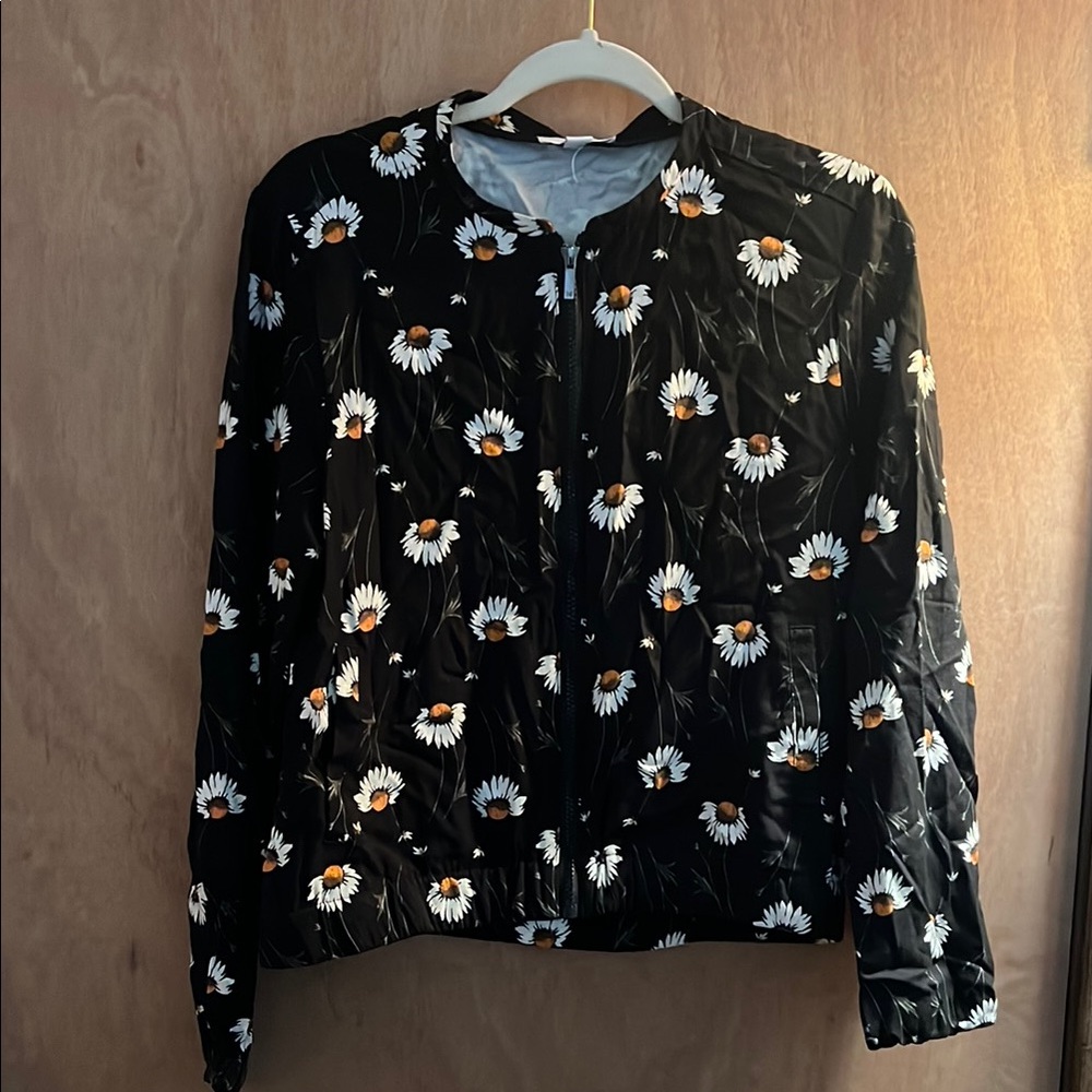 Floral Black Women's Jacket